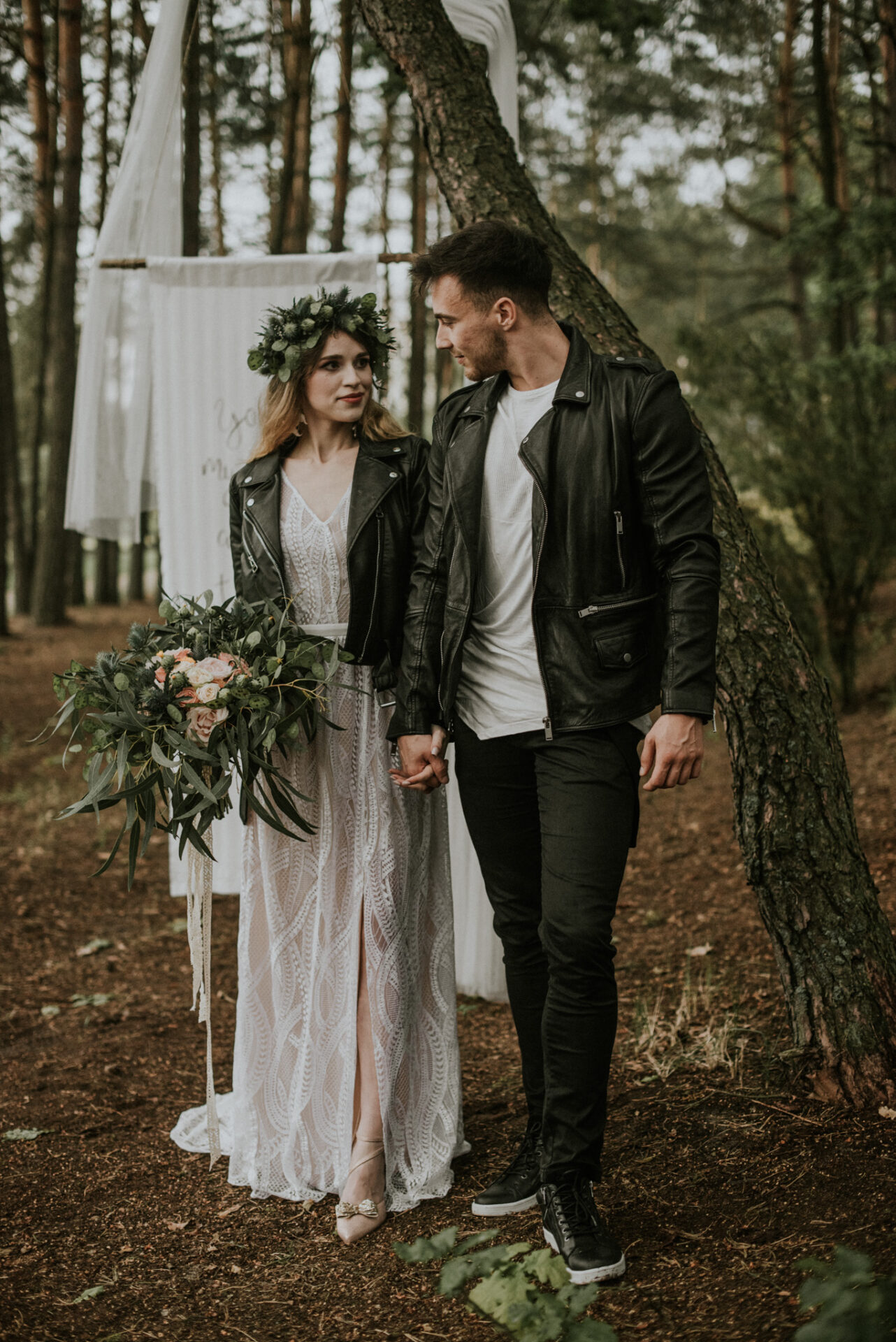 SAW 6286 Stylizowana sesja ślubna w stylu "Rock!"