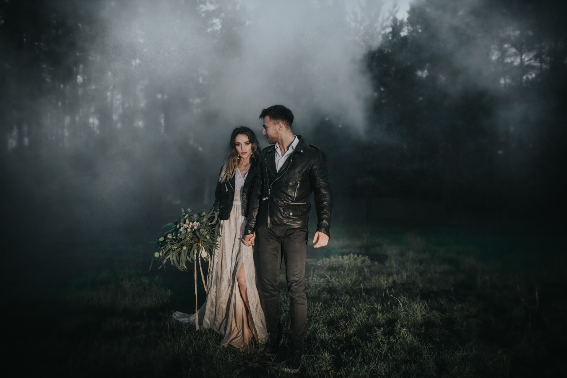 SAW 7110 Stylizowana sesja ślubna w stylu "Rock!"